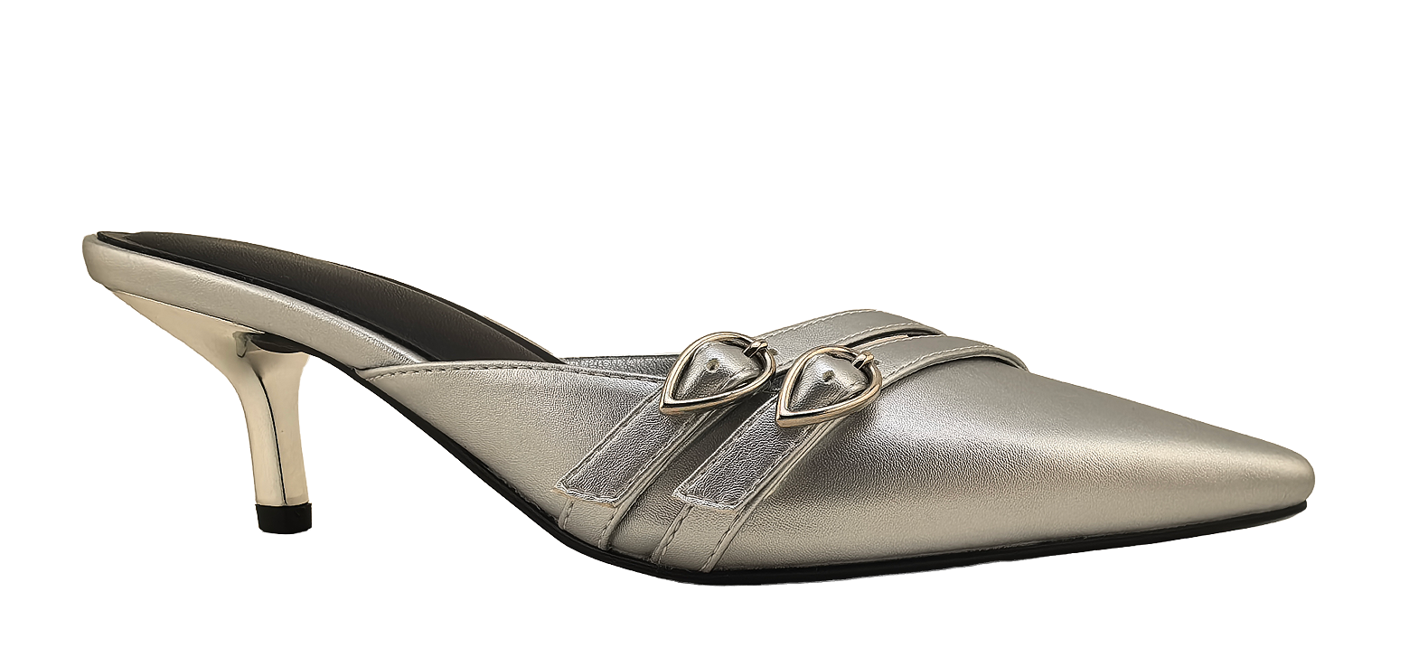 Silver Buckle Mule product sample
