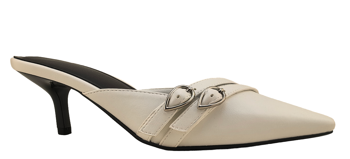 Ivory Buckle Mule product sample